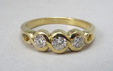18 kt. Gold - Ring Diamond