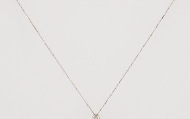 18 kt. White gold - Necklace with pendant Diamond - Australian Pearls
