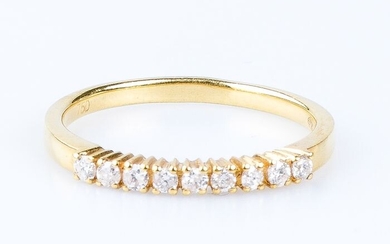 18 kt. Yellow gold - Ring - 0.25 ct Diamonds