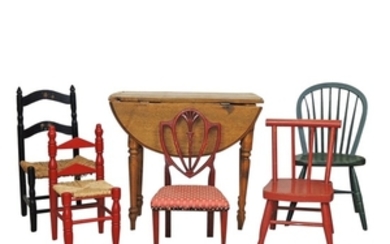 Salesman's Samples and Miniature Table and Chairs