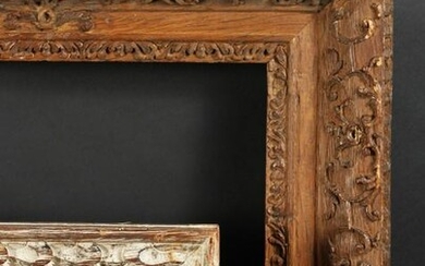 18th Century Carved Frame, 12" x 16.5" - 30.5cm x 42cm.