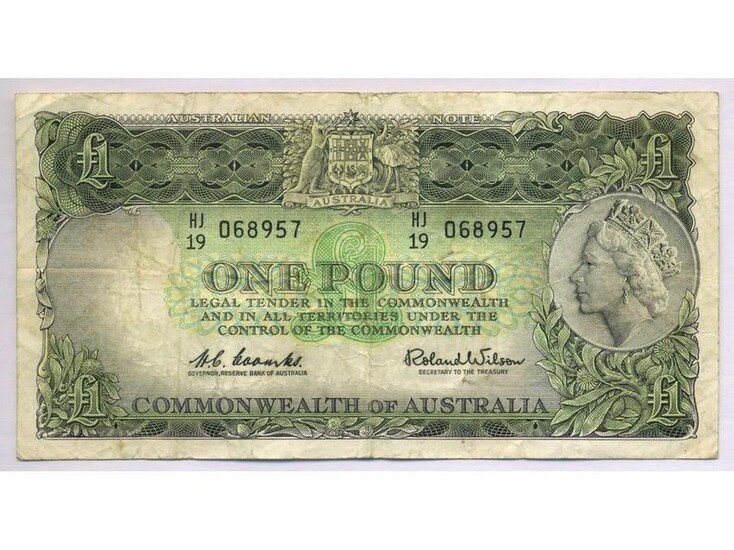 1961 One Pound Bank Note - Coombs & Wilson
