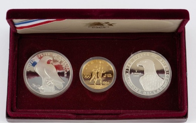 1984 Olympic Silver And Gold Proof Set