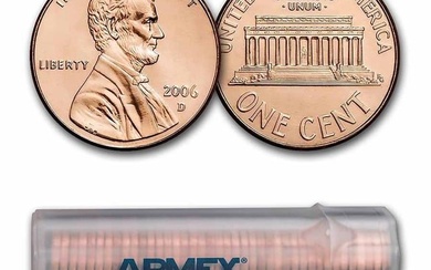 2006-D Lincoln Cent 50-Coin Roll BU