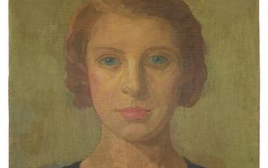 20TH CENTURY OIL PAINTING PORTRAIT OF A WOMAN