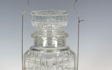 20th. Century Pickle Jar With Carrier
