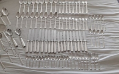 101 pieces cutlery Haags lofje Sola - Silver plated - The Netherlands - 1950-1999