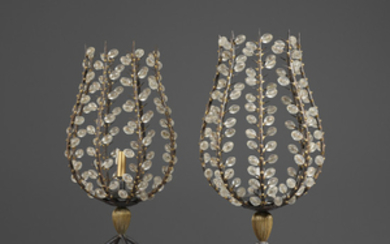 André Dubreuil, Custom Perles candleholders, pair