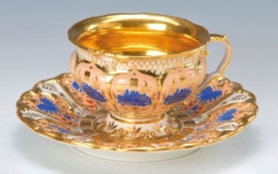 cup with saucer, KPM Berlin, around 1847-49,...