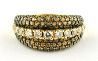 Exclusive Luxury - 18 kt. Gold - Ring Diamond - Yellow Sapphires
