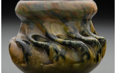 27055: George Ohr Glazed Earthenware Vase, circa 1900 M