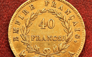 France - 40 Francs 1811-A Paris NapoleonEmpereur- Gold