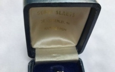Witgouden Diamanten verlovings ring - 750 witgoud White gold - Ring Diamond