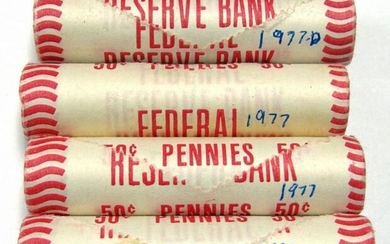 (3) 1977 (1) 1977-D BU BANK WRAPPED