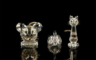 3 Swarovski Crystal Animal Figurines
