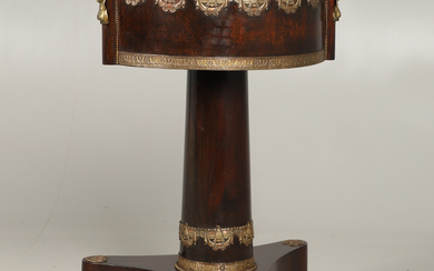 3326255. AN EMPIRE STYLE ROSEWOOD JARDINIERE STAND.