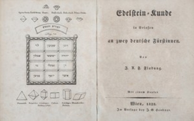 Gemology.- Fladung (J.A.F.) Edelstein-Kunde, in Briefen An Zwey...