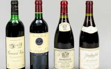 4 bottles of red wine: 1 x 1990 B