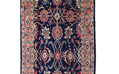 5 x 8 Navy Blue Fine Persian Tabriz Rug