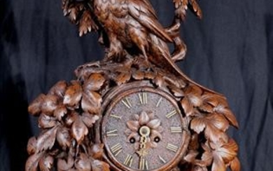Beautiful 19th Century black forest mantle clock