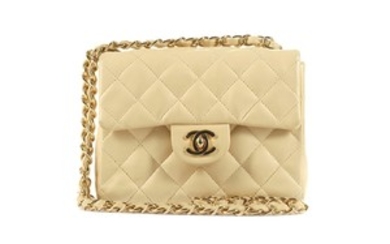 Chanel Beige Mini Classic Flap, c. 2004-05, quilted...
