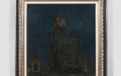 Eugène BERMAN 1899 - 1972 Paysage nocturne - 1929