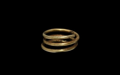 Greek Gold Hair Ring