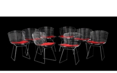 Harry Bertoia for Knoll, 420C, a set of eight side chairs