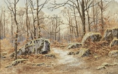 Joseph-Clément-Maxime JEANNOT (Né en 1855) Bois en hiver