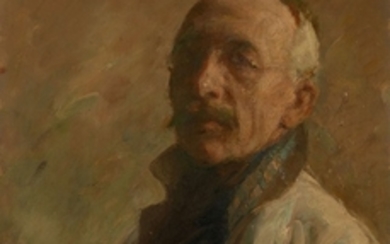 Julius PAULSEN Odense, 1860 - Copenhague, 1940 Autoportrait