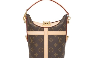 Louis Vuitton Monogram Duffle Bag PM of Coated Canvas and Gold Tone Hardware