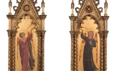 Renaissance Revival Gilt-Framed Paintings