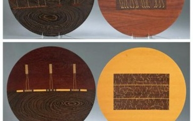 6 Ron Dekok, wood plates.
