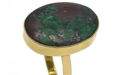 Ruby zoisite ring GG 585/000 with an oval ruby zoisite