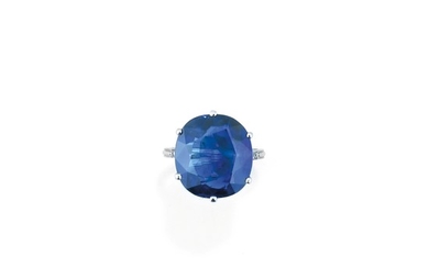 Sapphire and diamond ring, 1920s