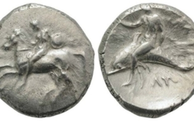 Southern Apulia, Tarentum, c. 302-280 BC. AR Nomos (22mm, 7.85g,...