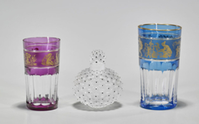 Three Glass Pieces: Lalique & Val St. Lambert