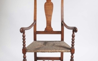 Tiger Maple and Maple Armchair
