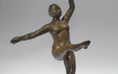 Edgar Degas (1834-1917), Danseuse, position de quatrième devant sur la jambe gauche, deuxième étude