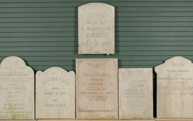 6 Replica Tombstone Props