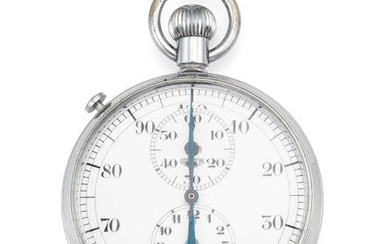 Heuer. A stainless steel keyless wind stopwatch