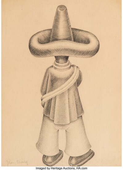 77055: Jean Charlot (1898-1979) Untitled (Man in Hat) P