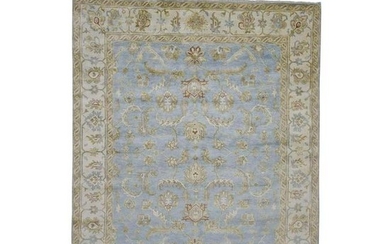 100 Percent Wool Oushak Hand Knotted Oriental Rug