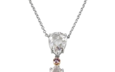GIA Certified 1.03 Carat Pear Shape Rose Cut Diamond