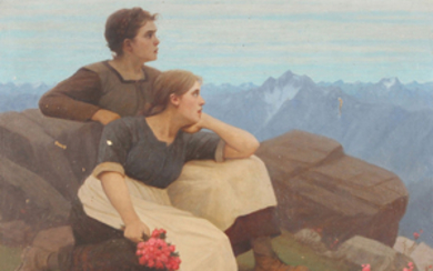 WALCH, THOMAS ( 1867-1943), "Blick in die verlorene Heimat"