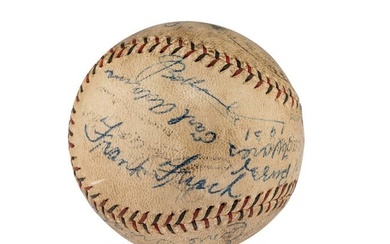 A 1930s World Champion Era St. Louis Cardinals Team Signed Autograph Baseball (PSA and JSA Letters o
