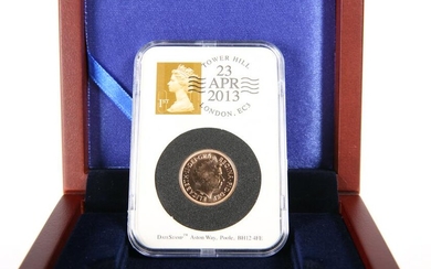 A 2013 ST GEORGE'S DAY FULL SOVEREIGN, in DateStamp