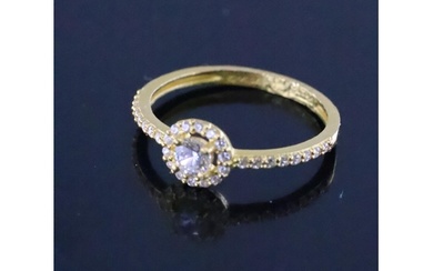A 23ct gold ladies dress ring approx. 1.9 grams finger size ...