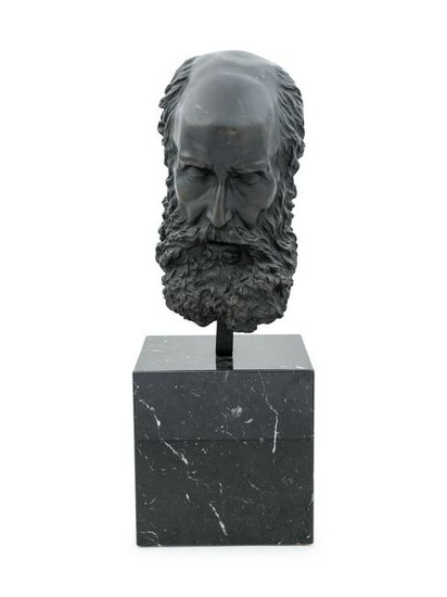 A Bronze Bust of a Scholar