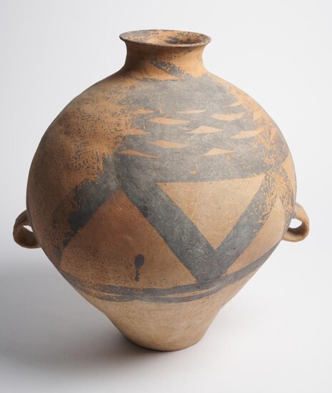 A CHINESE NEOLITHIC PAINTED JAR CIRCA 3RD TO 2ND MILLENNIUM B.C.